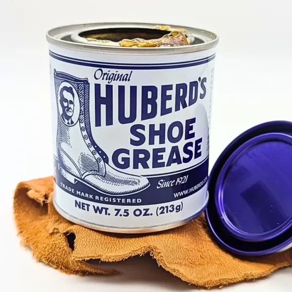 Huberd's Shoe Grease 7.5 oz, Leather Conditioner and Waterproofer for Boots, Shoes, Saddles, and Gear. Beeswax and Pine Tar Formula. Since 1921.