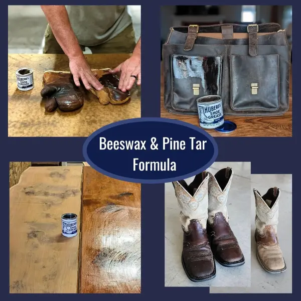 Huberd's Shoe Grease 7.5 oz, Leather Conditioner and Waterproofer for Boots, Shoes, Saddles, and Gear. Beeswax and Pine Tar Formula. Since 1921.