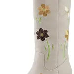 VBDB Women's Knee High Boots Square Toe Chunky Block Heel Long Boots for Women Comfortable Low Heel Womens Boots