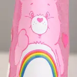 Pink Cheer Bear Care Bears Shoes, Pink Ankle Boots for Women, 80s Retro Boots