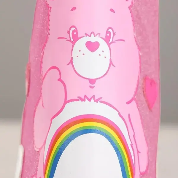 Pink Cheer Bear Care Bears Shoes, Pink Ankle Boots for Women, 80s Retro Boots