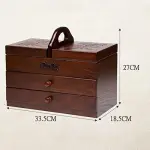 Sewing Box with Drawers - Portable Sewing Basket for Organization and Easy Carrying - Perfect for Home and Embroidery Tools