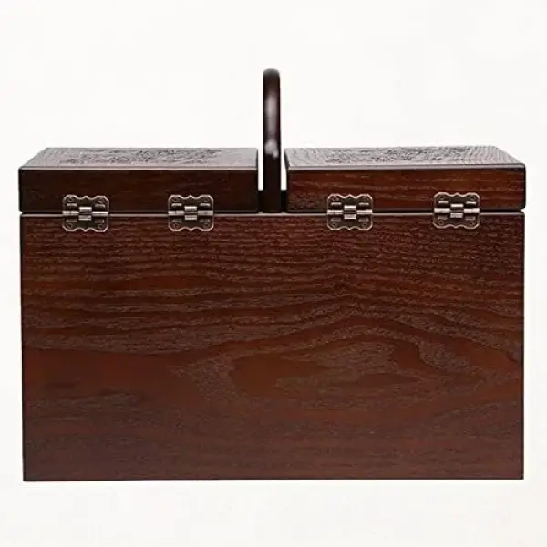 Sewing Box with Drawers - Portable Sewing Basket for Organization and Easy Carrying - Perfect for Home and Embroidery Tools