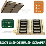 Heavy Duty Outdoor Shoe Brush - Powerful Deep Cleaning Boot Scrubber for Dirt, Mud & Sand - Ideal for Sneakers, Rain Boots, Hiking Shoes & All Outdoor Footwear