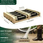 Heavy Duty Outdoor Shoe Brush - Powerful Deep Cleaning Boot Scrubber for Dirt, Mud & Sand - Ideal for Sneakers, Rain Boots, Hiking Shoes & All Outdoor Footwear