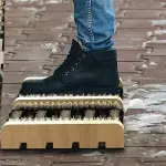 Heavy Duty Outdoor Shoe Brush - Powerful Deep Cleaning Boot Scrubber for Dirt, Mud & Sand - Ideal for Sneakers, Rain Boots, Hiking Shoes & All Outdoor Footwear