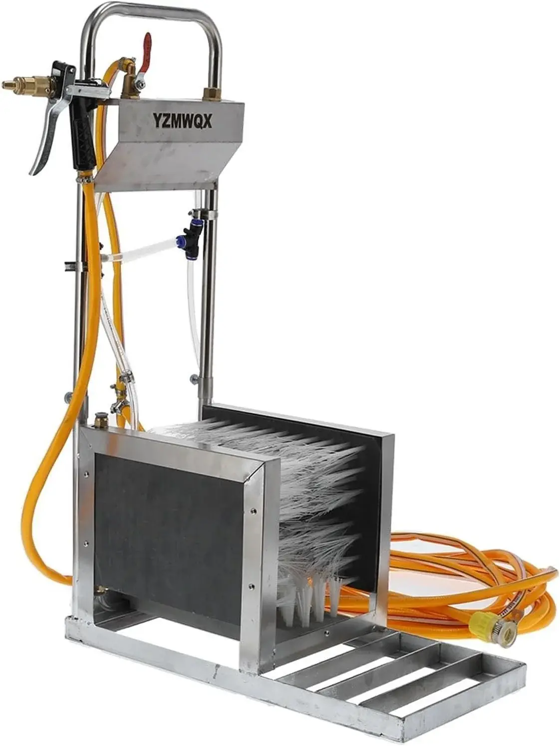 Stainless Steel Automatic Boot Cleaner for Livestock - Efficient Rain Shoes Scrubber Machine, Heavy-Duty Cleaning Solution for Farms and Outdoor Use