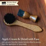 FootFitter Premium Leather Shoe Shine Kit – Complete Polish Cream, Cleaner, Brush & Shoe Care Set for Footwear in Metal Tin