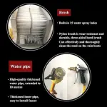Automatic Shoe Cleaning Machine with Water Spray Gun, 3-Sided Hard Brushes for Effective Dust & Mud Removal - Ideal for Farms & Ranches - Durable Rain Shoe Scrubber