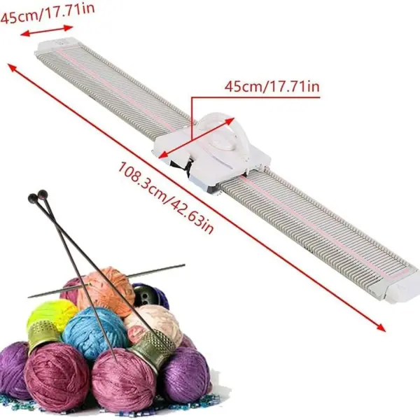 Automatic Knitting Machine Kit,Medium Gauge 6.5mm 150 Needle Plastic Home Knitting Machine,Home Sewing Tool Set