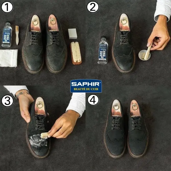 Saphir Cleaner Suede Nubuck Leather Omnidaim
