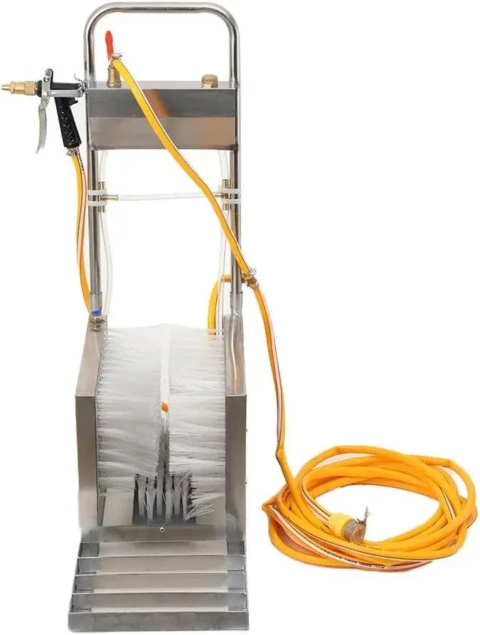 Automatic Boot Brush Mud Remover - Effective Scrubber for Easy Livestock and Farm Boot Maintenance