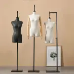 Anatomic Miniature Fitting Mannequin Torso for Draping,Sewing Dress Form,Pinnable Dressform Tailor Dummy Sewing Tool Design Clothing(White,Basic Section+arm)