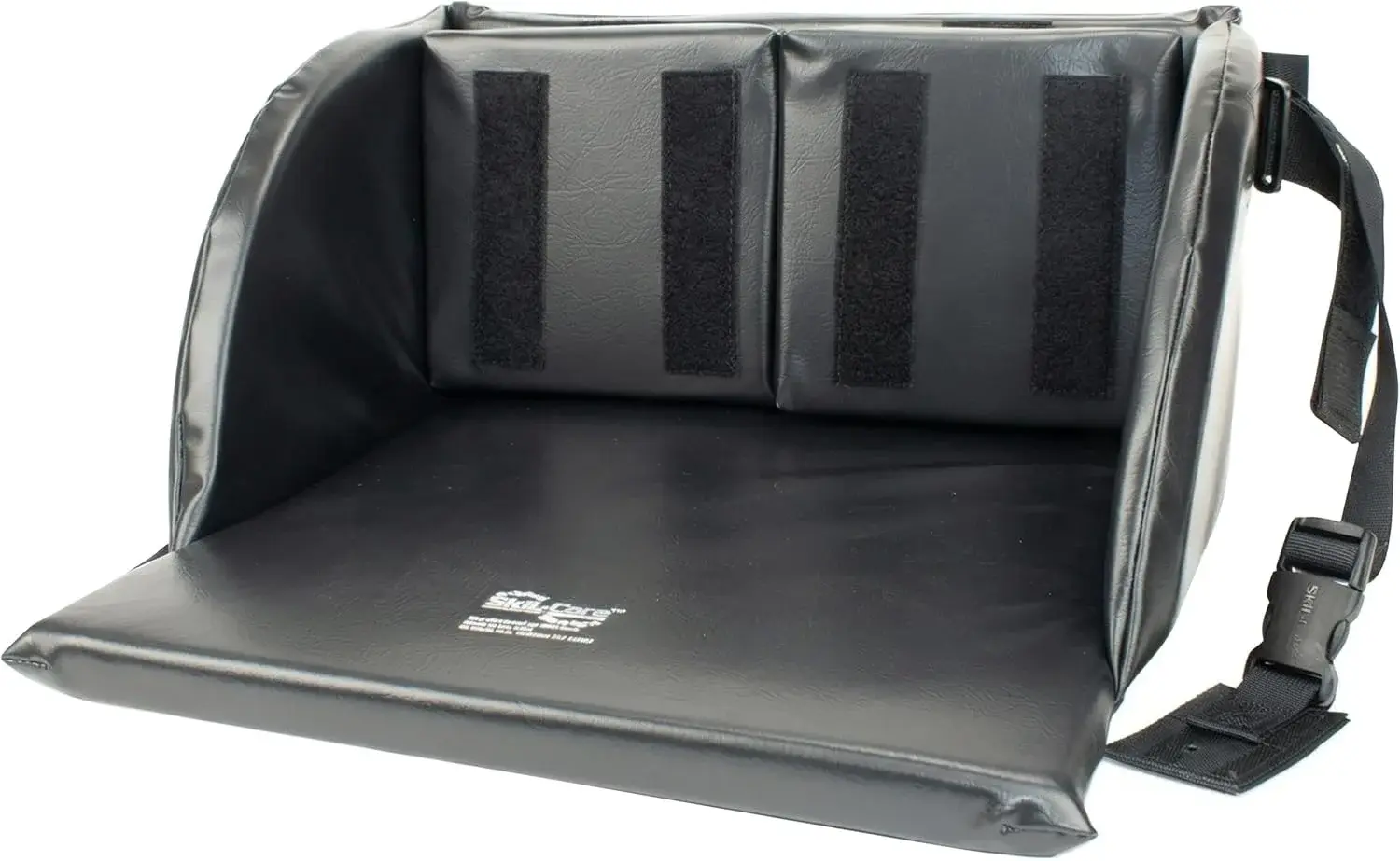 Skil-Care Comfort Foot Cradle, Fits 16”–18” Footrest for Wheelchairs, Adjustable Foot Cushion Support with Hook and Loop Fittings, Wipe-Clean Black Nylon, 703410
