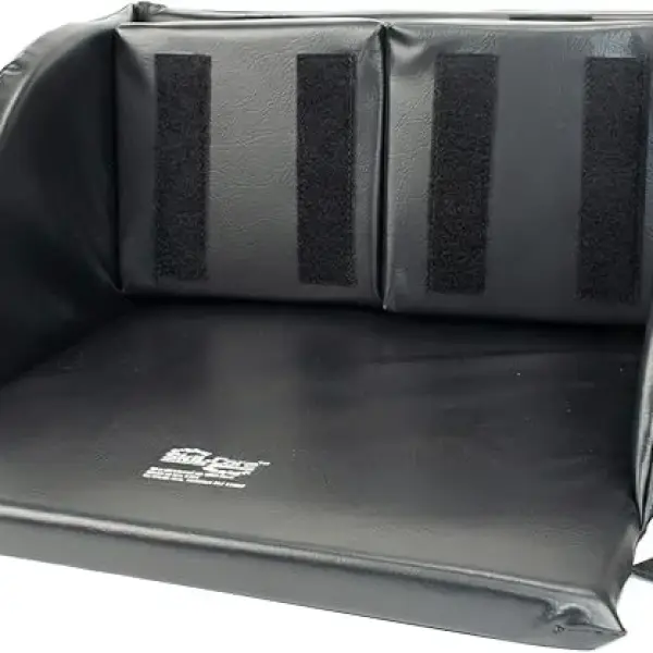 Skil-Care Comfort Foot Cradle, Fits 16”–18” Footrest for Wheelchairs, Adjustable Foot Cushion Support with Hook and Loop Fittings, Wipe-Clean Black Nylon, 703410