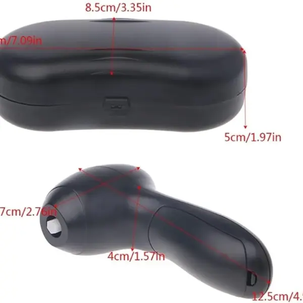 Portable Handheld Automatic Electric Shoe Brush Shine Polisher 5AA Battery Power Supply Leather Care Device