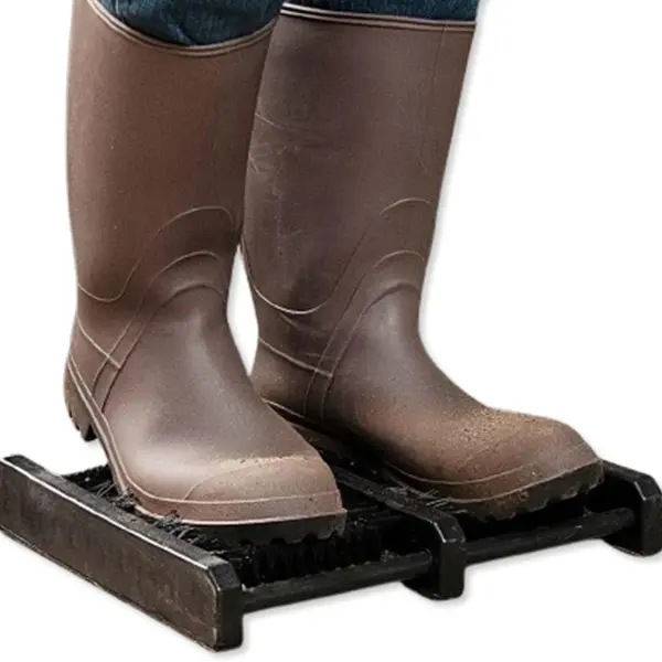 Jobsite Boot Scraper - Outdoor Shoe Scrubber Cleaner Brush