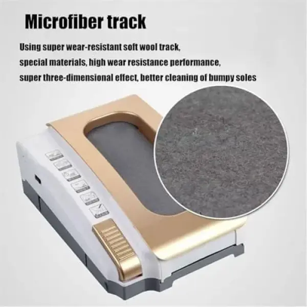 Electric Shoe Cleaning Brush - Automatic Boot Scraper with Built-in Water Reservoir & Battery | Fast 5-Second Self-Cleaning Sole Cleaner | Low Noise & Efficient Dust Removal (Red)