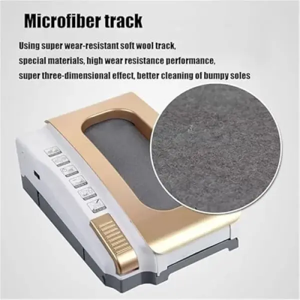 Automatic Rechargeable Shoe Cleaner - Low Noise, Waterless Sole Cleaning Machine for Home, Hotel & Sales Center - Efficient Red Shoe Brush for Quick & Easy Cleaning