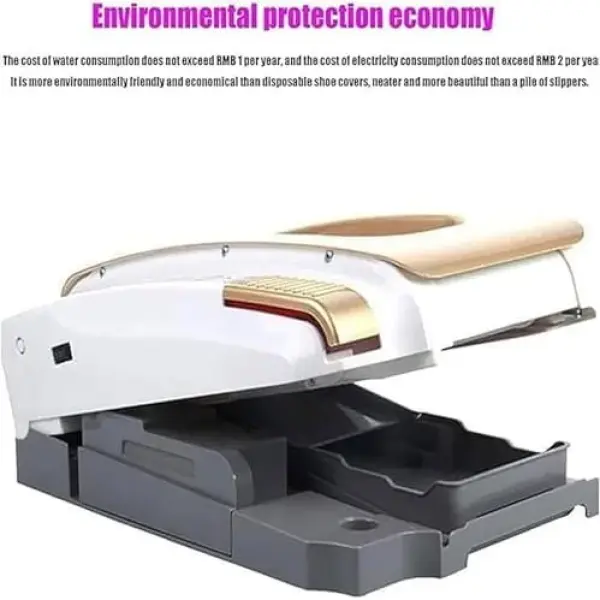 Automatic Rechargeable Shoe Cleaner - Low Noise, Waterless Sole Cleaning Machine for Home, Hotel & Sales Center - Efficient Red Shoe Brush for Quick & Easy Cleaning