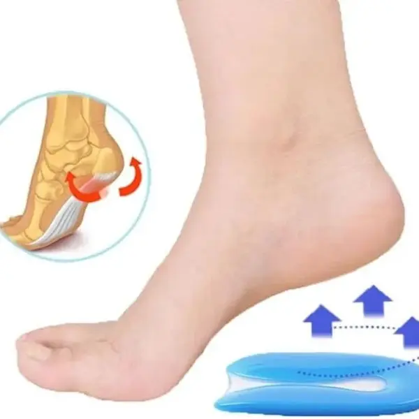 JSEIAJB Silicone PU Gel Insoles Heel Cushion Soles Support Shoe Pad Feet Care Insert