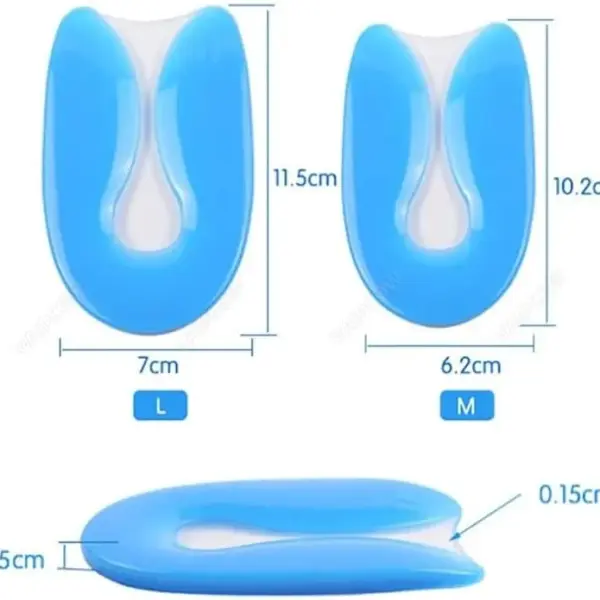 JSEIAJB Silicone PU Gel Insoles Heel Cushion Soles Support Shoe Pad Feet Care Insert