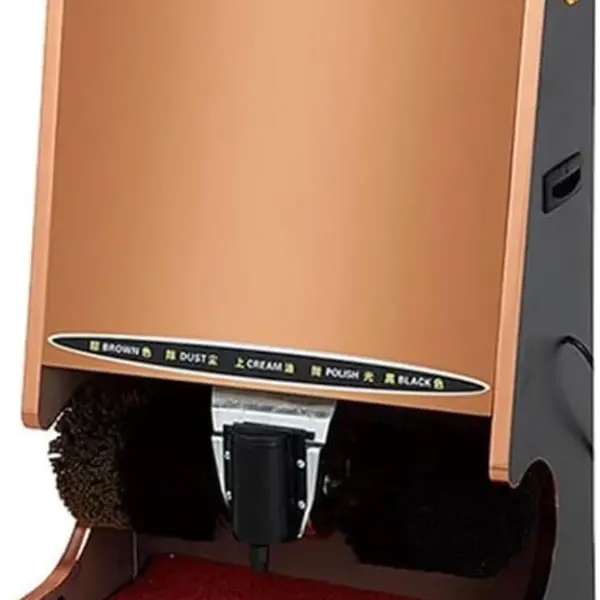 Electric Household Shoe Shine Machine, Electric Shoe Cleaner, Stainless Steel Commercial Shoe Polisher, Home Shoe Polishing Machine (F) (Color:F)