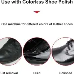Electric Household Shoe Shine Machine, Electric Shoe Cleaner, Stainless Steel Commercial Shoe Polisher, Home Shoe Polishing Machine (F) (Color:F)