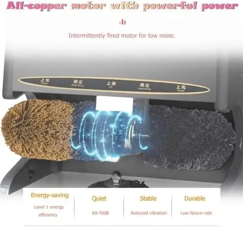 Automatic Dual Brush Shoe Polisher with Dust Removal - Effortless Shine for Leather Shoes, Fast & Effective Shoe Care for Home & Commercial Use, Perfect for Shoe Lovers