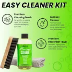 Angelus Shoe Cleaner Kit, 8.6 Oz, Brush, Towel - Professional Sneakers, Leather, Nubuck, Suede Shoe Cleaner Kit - Safe on All Fabrics, Gentle Yet Powerful Сleaning Formula - Made in USA