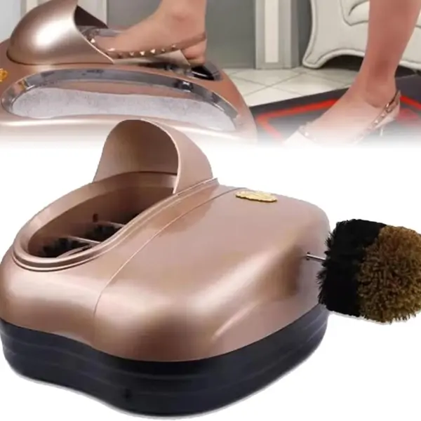 Automatic Shoe Cleaning Machine, Electric Sole Brush for Leather Boots & High Heels, Dust-Free Cleaner for Home & Workshop Use, Efficient & Easy Shoe Care