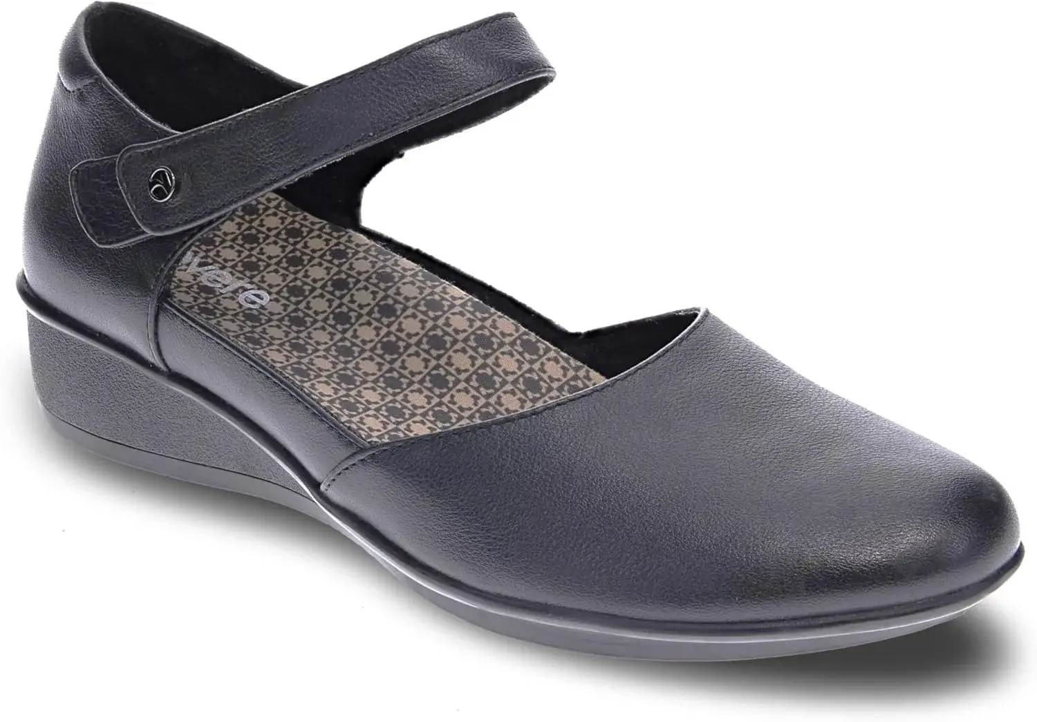 Revere Osaka Mary Jane - Premium Leather - Orthotic-Friendly Removable Insoles - Adjustable Strap - Arch Support - Stylish Wedges for All-Day Comfort