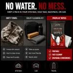 ProPlay Athletic Shoe Cleaning Wipes | Carnauba Wax Included | Repels Water from Shoes | Removes Dirt, Grass, and Sand