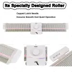 Oiyekntd Knitting Machine with Accessories, Medium Gauge 6.5mm Plastic Household Knitting Machine with Accessories Household Sewing Tool Set for Sock, Hat, Scarf, and Sweater Knitting