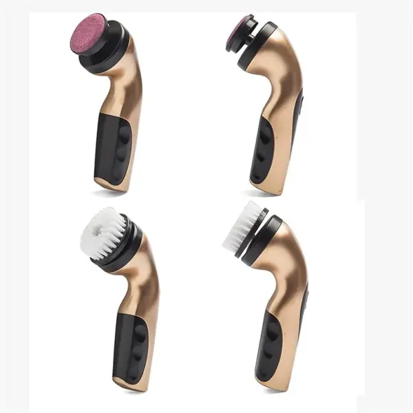 1 Set Electric Shoe Brush Household Polisher Portable Hand-Held Auto Polish Leather 3 Kinds Heads Care
