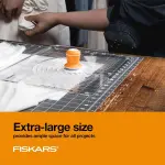 Fiskars Self Healing Cutting Mat for Quilting, Arts and Crafts, 24" x 36" Grid, Sewing Mat, Craft Cutting Board, Sewing Supplies and Quilting Tools