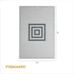 Fiskars Self Healing Cutting Mat for Quilting, Arts and Crafts, 24" x 36" Grid, Sewing Mat, Craft Cutting Board, Sewing Supplies and Quilting Tools