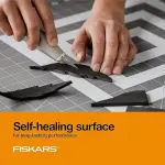 Fiskars Self Healing Cutting Mat for Quilting, Arts and Crafts, 24" x 36" Grid, Sewing Mat, Craft Cutting Board, Sewing Supplies and Quilting Tools
