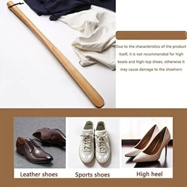 Extra Long Shoe Horn with Lanyard - Ideal for Seniors, Easy Slip-On Tool for Effortless Footwear Access, Smooth Spoon Design for Comfortable Use