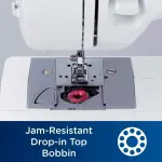 Brother SM2700 27-Stitch Free Arm Sewing Machine and SASEW6 6-Piece Premium Sewing Thread Pack, SA520 Water Soluble Stabilizer