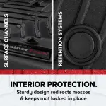 WeatherTech Custom Fit FloorLiners for Toyota Tacoma, Tacoma, Tacoma - 1st Row (444521), Black