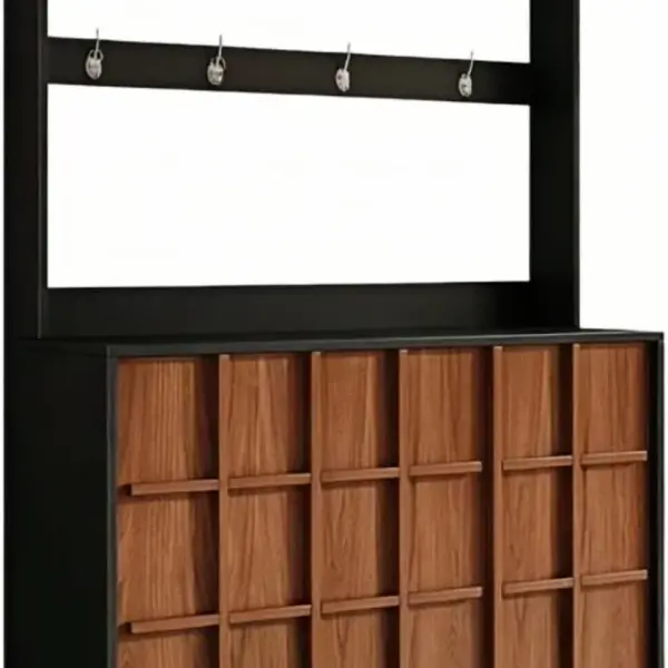 Shoe Cabinet Coat Rack with Shoe Cabinet Household Entryway Hall Tree Storage Shelf for Corridor(Large)