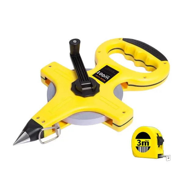 Multipurpose Nylon Fiber Tape Measure with Carrying Handle 3 Meter Reward ABS Tool for Construction Tailoring Indoor Outdoor Portable Handheld Measuring Tool