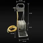 Heavy-Duty Rain Shoe Scrubber & Boot Brush | Automatic Stainless Steel Mud Remover with Water Spray Gun | All-Weather Industrial Shoe Cleaner for Farms & Livestock Care