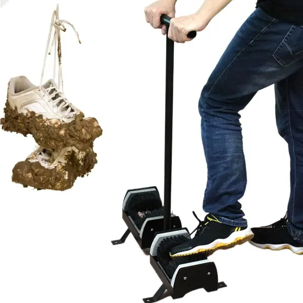 Outdoor Shoe Scraper Brush - Heavy-Duty Boot Cleaning Brush for Football, Rain & Construction Boots, Effective Mud Removal, Durable Shoe Scrubber for Outdoor Enthusiasts