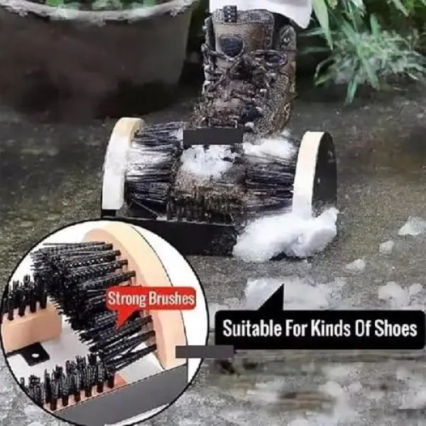 Outdoor Stiff Sole Shoe Cleaning Brush - Effortlessly Cleans Dirt & Dust, Ideal for Gardens, Sports Courts, Hiking, and Footwear Care