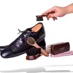 Shoe Care Kit – 6 Piece Set with Horsehair Brushes, Applicators & Cotton Cloth – Leather Shoe Cleaning & Polishing Kit – Made in Germany