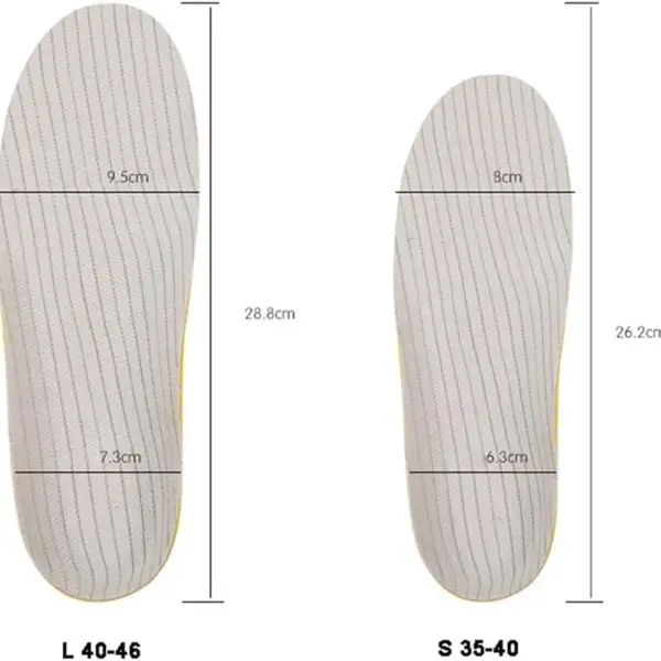JSEIAJB Orthotic Insole Arch Support PVC Flat Foot Shoe Sole Pad insoles for Shoes insert padded Orthopedic