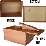 FOOTMATTERS Shoe Shine Valet Box - Hardwood Boot & Shoe Care