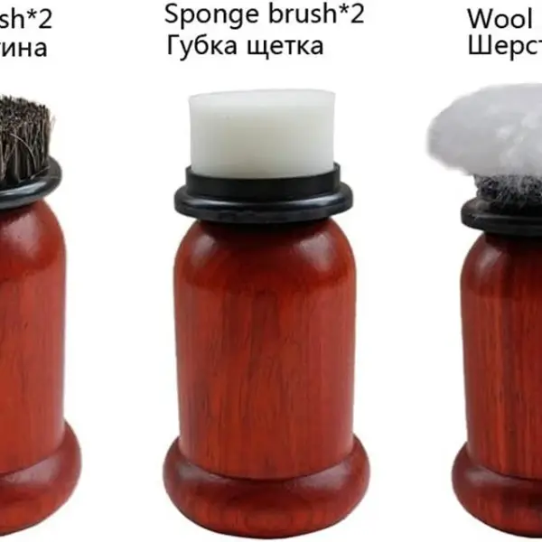 1Set Electric Shoe Polishers Machine 75W High Power Redwood Portable Brush Leather Shoes Kit Cleaning Tools Care